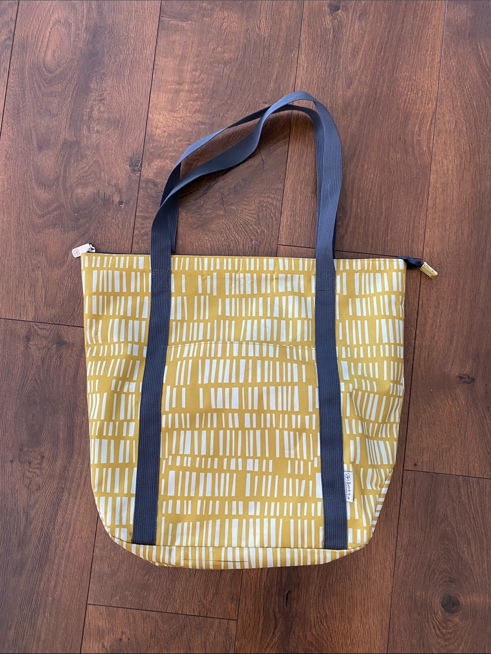 Lotta Jansdotter Tote Bag Mustard and Gray